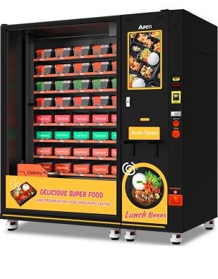 Фото Торговый автомат Afen F-FFM-8V + AF-FFM-ZV(22SP) для продажи горячих разогрева в микроволновой печи 1