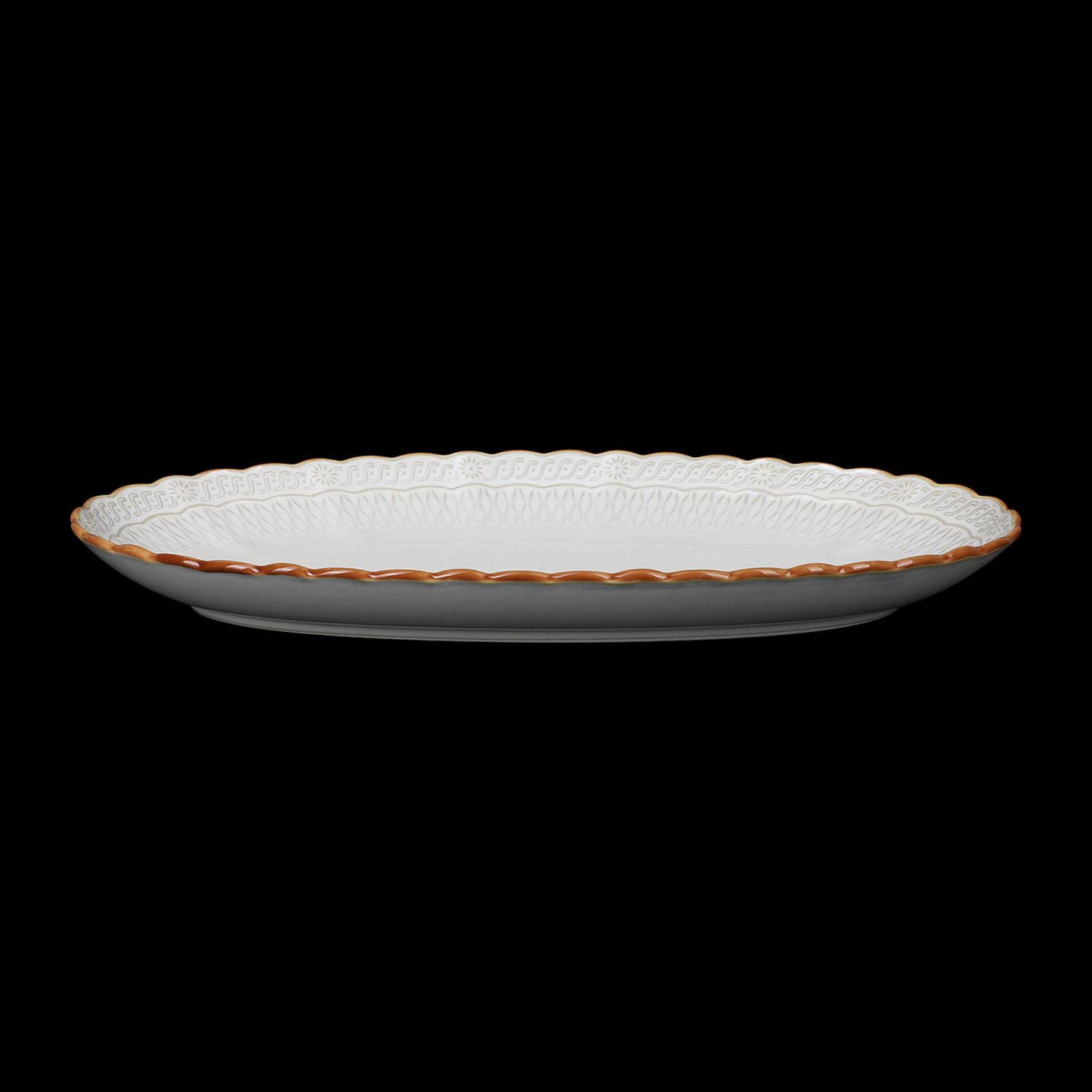 Фото Блюдо Corone Cinzano овальное 14" 360х180х35мм [LQ-QD1373B] — арт. фк5511 1