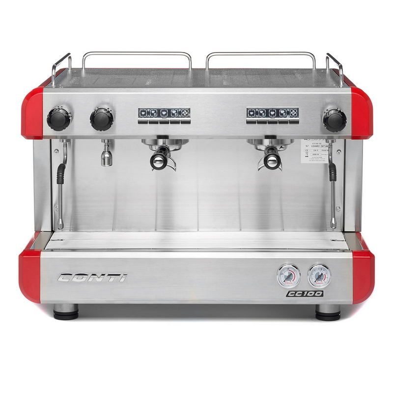 Кофемашина рожковая CC100 2 группы красная