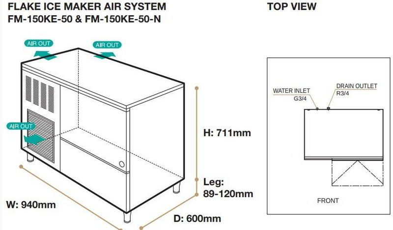 Фото Льдогенератор HOSHIZAKI FM150KE-50-N 2