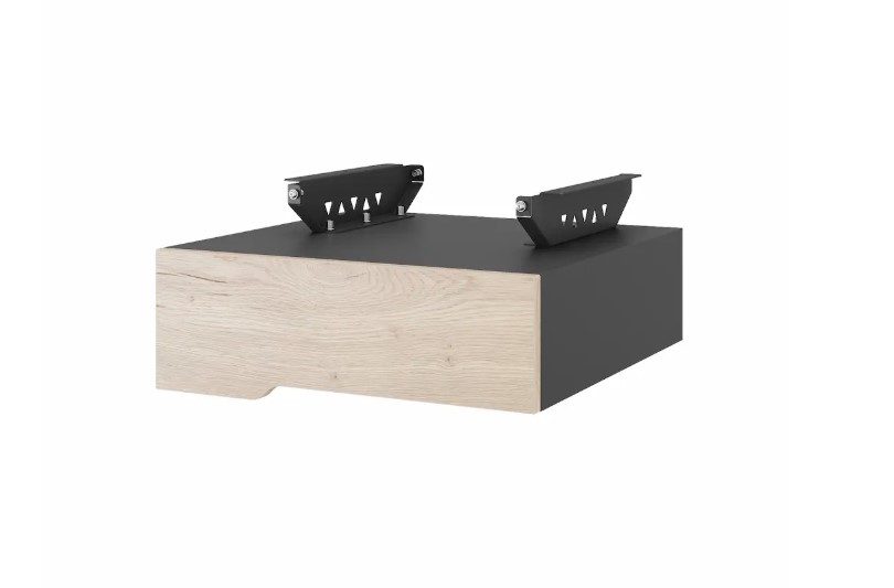 Тумба подвесная на 1 ящик КОБОР T-1 black/natural