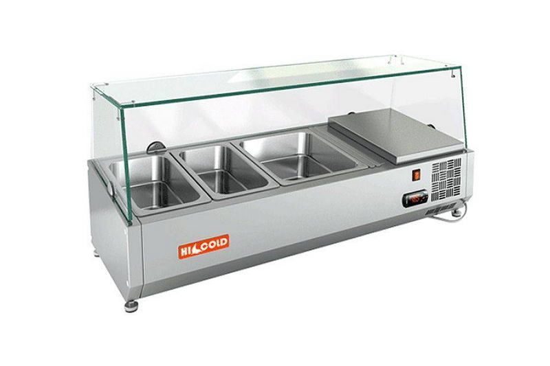 Фото Холодильная витрина для ингредиентов HICOLD VRTG 1000 1/3 1