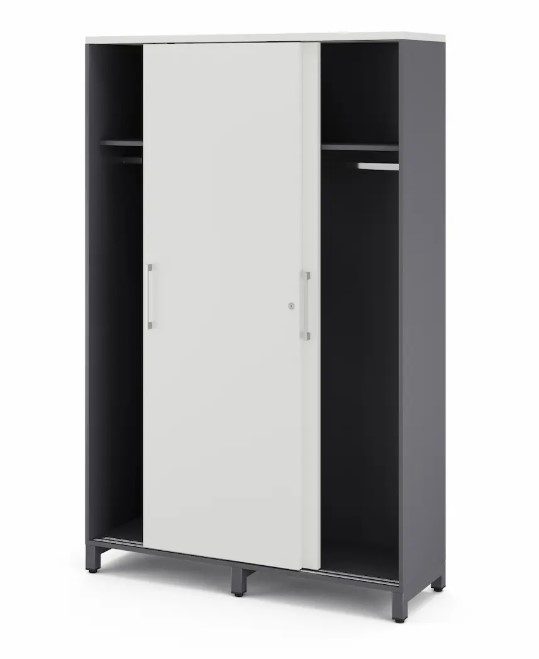 Фото Гардеробный шкаф купе КОБОР HG-120/60/M graphite/premium 2