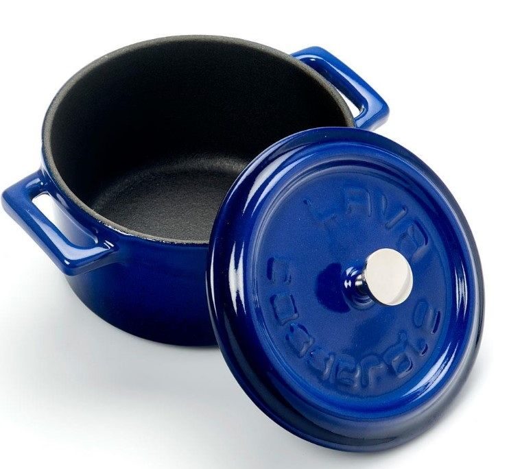Фото Кокотница LAVA TRENDY SERIES 0,35 л, D 100 мм, H 70 мм синяя — арт. LV Y TC 10 K2 B 1
