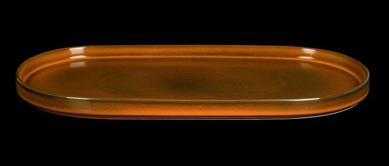 Фото Блюдо Corone Cocorita L 410 мм, B 205 мм оранжевое — арт. фк8844 1