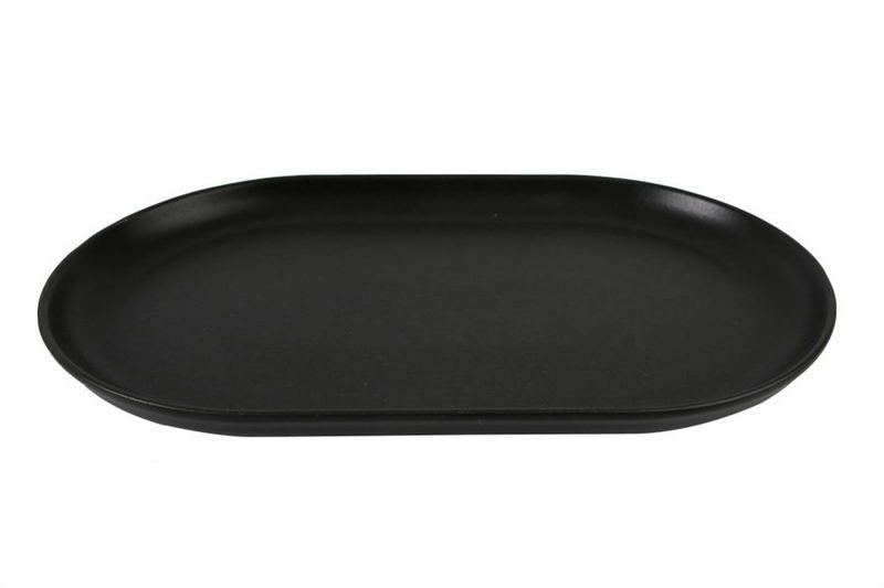 Фото Блюдо овальное Porland Seasons Black 32х20 см 118132 — арт. 118132 черный 1