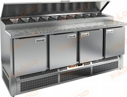 Стол для пиццы HICOLD PZE1-1111/GN (1/3H) (камень)