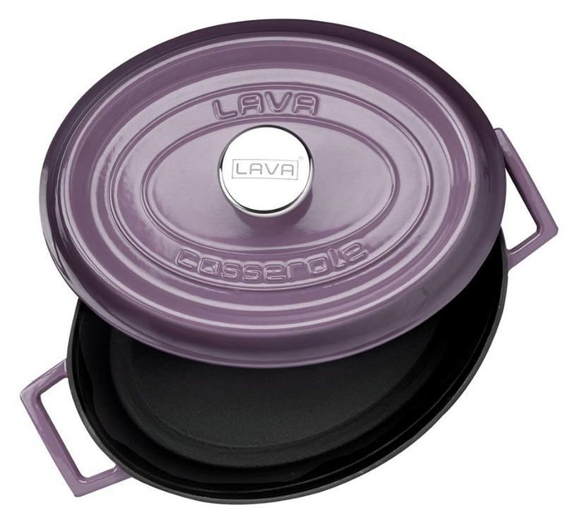 Фото Кастрюля LAVA TRENDY SERIES 7 л, L 385 мм, B 255 мм, H 150 мм фиолетовая — арт. LV O TC 31 K2 P 2