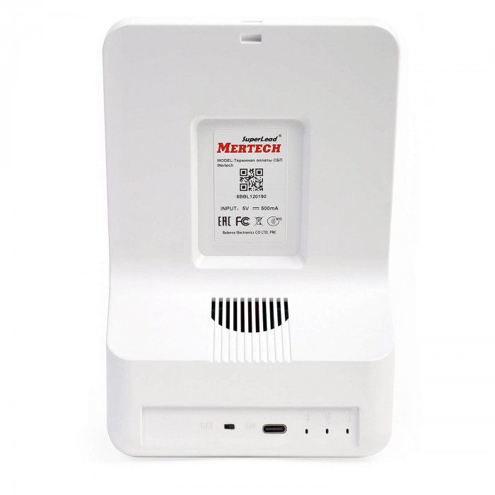 Фото Терминал оплаты MERTECH СБП (NFC, QR, 2,4 inch, full) 1