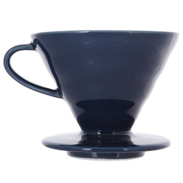 Фото Воронка керамическая для приготовления кофе Hario Индиго — арт. VDC-02-IBU-UEX 1