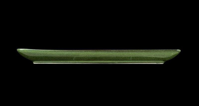 Фото Блюдо Corone Cocorita L 230 мм, B 135 мм, H 20 мм зеленое — арт. фк8852 3