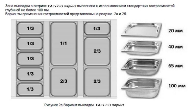 Фото Витрина тепловая BrandFord CALYPSO 125 мармит — арт. СВ520 5