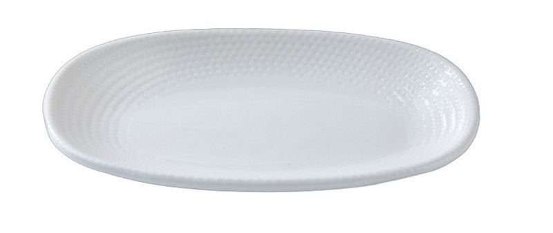 Фото Блюдо Bonna White Pure Dot L 190 мм, B 110 мм — арт. S-PRDGRM19OKY 1
