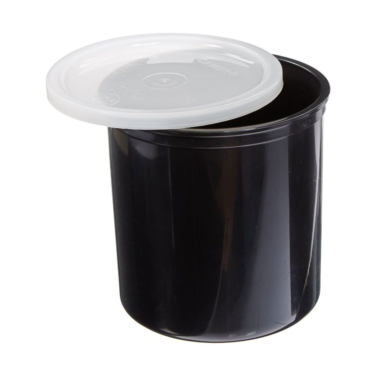 Фото Контейнер для хранения продуктов Cambro D 129 мм, 1,1 л, с крышкой, пластик, черный — арт. CP12 110 1