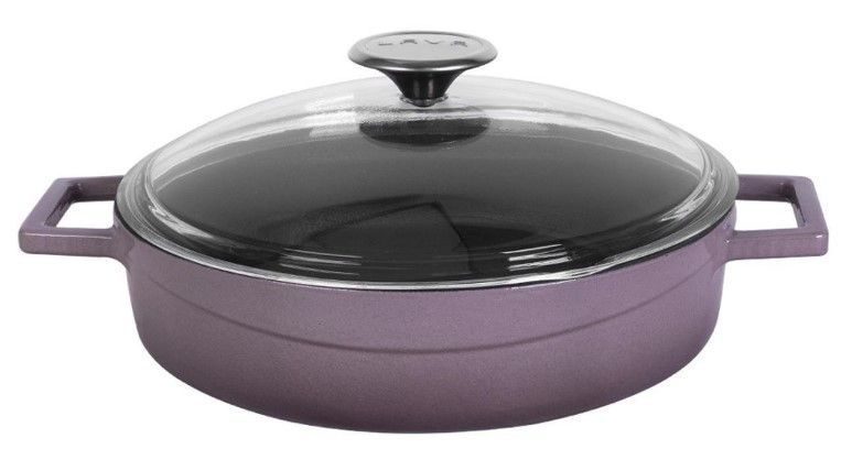 Фото Кастрюля LAVA GLAZE SERIES 2,47 л, D 240 мм, H 75 мм фиолетовая — арт. LV Y ST 24 K3 P 2