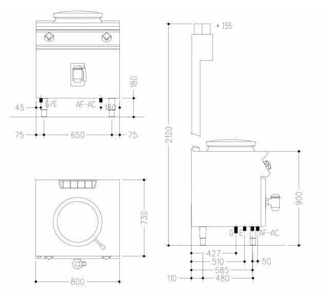Фото Котел пищеварочный газовый Mareno NPI78G8 1
