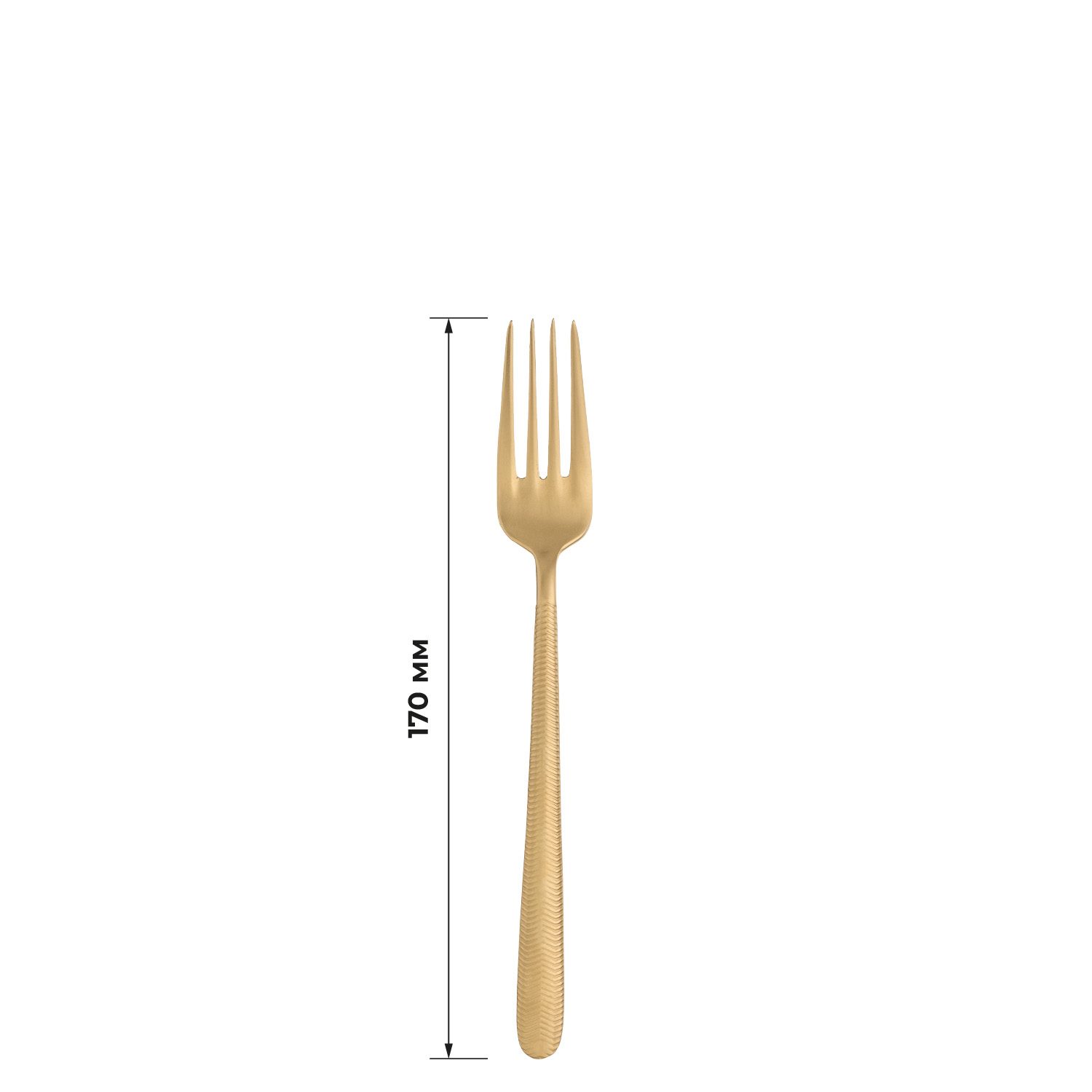 Фото Вилка десертная Bonna Illusion Mat Gold L 170 мм — арт. 1425ILUO1MGD 4