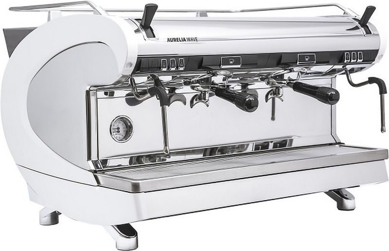 Фото Кофемашина рожковая Nuova Simonelli Aurelia Wave Sem pearl white 2gr + high gr + LED 2