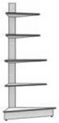 Стеллаж торговый угловой Stahler H=2300 внешний