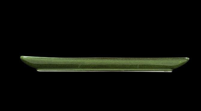 Фото Блюдо Corone Cocorita L 280 мм, B 166 мм, H 24 мм зеленое — арт. фк8853 3