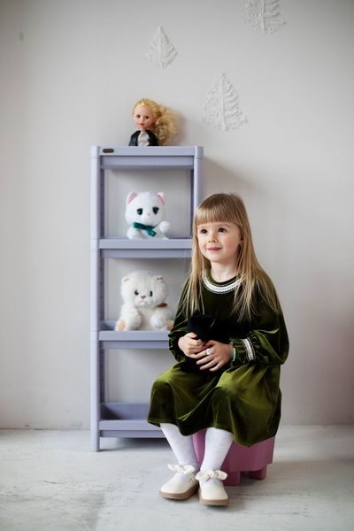 Фото Стеллаж Sheffilton SHT-SS25-4 пастельно-лиловый 6