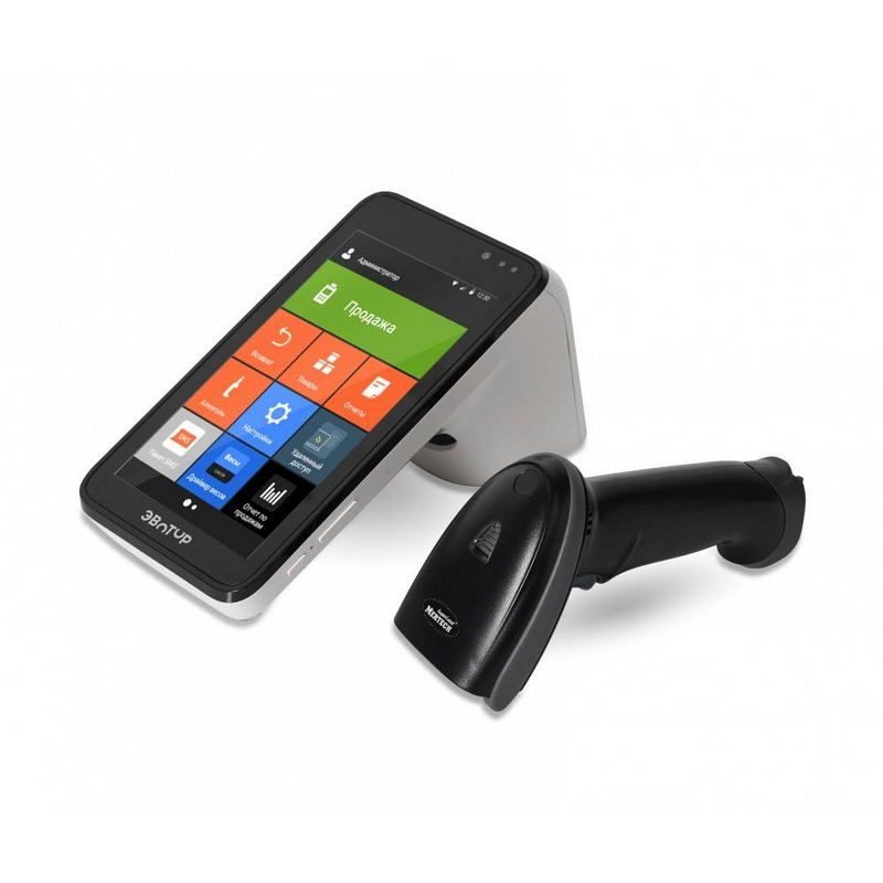 Фото Ручной сканер штрих-кода MERTECH 2210 P2D USB, USB эмуляция RS232 black, 2m cable 1