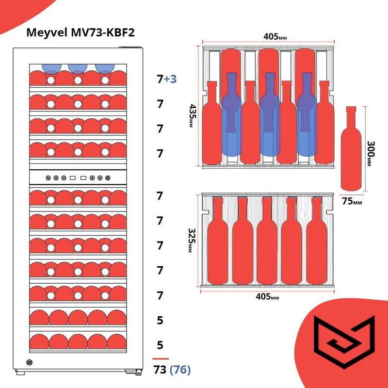 Фото Шкаф винный Meyvel MV73-KBF2,10 15