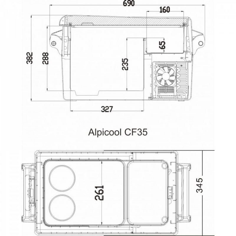 Фото Автохолодильник Alpicool CF35 (12/24) 1