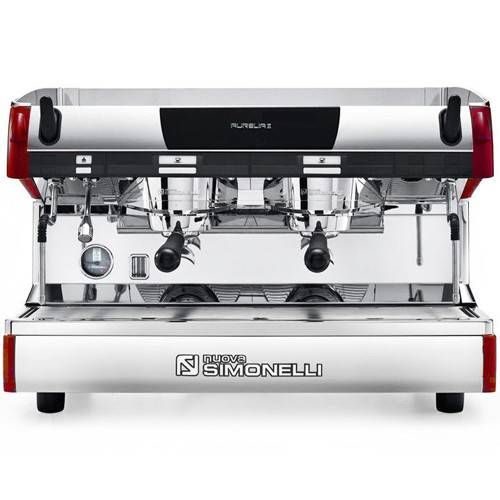 Фото Кофемашина рожковая Nuova Simonelli Aurelia II 2GR S 1Ф высокая группа цвет красный 1