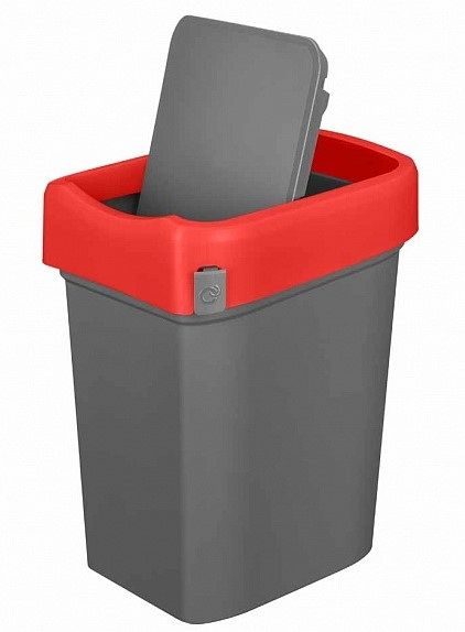 Фото Контейнер мусорный RESTOLA SMART BIN 25 л, L 333 мм, B 269 мм, H 457 мм красный 1