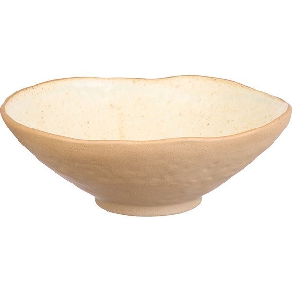 Фото Салатник Kunstwerk Grasp 870 мл, D 220 мм, H 76 мм, бежевый — арт. 20730/beige 5