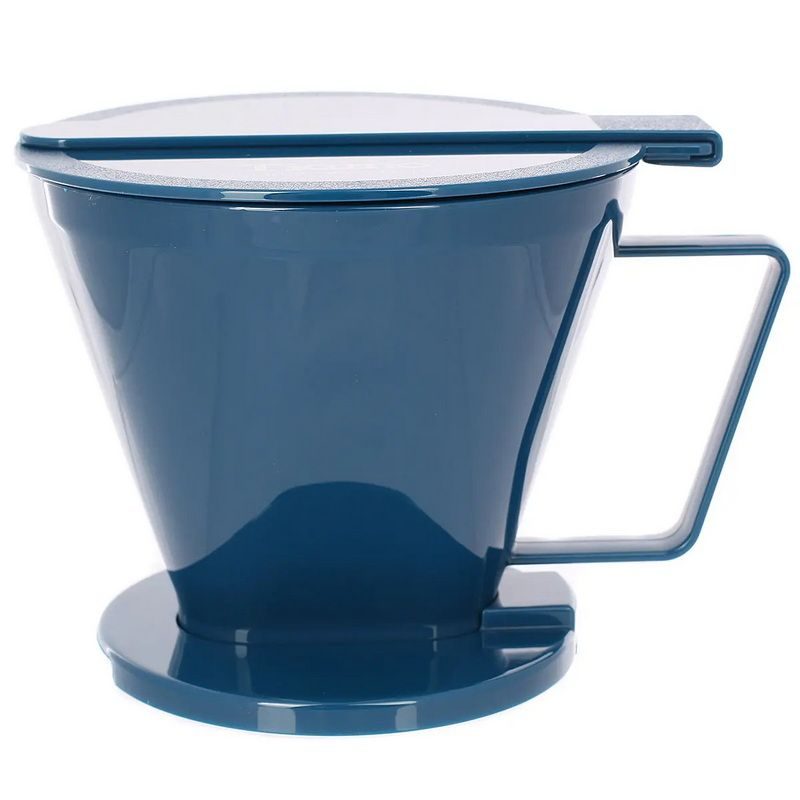 Фото Воронка иммерсионная Tiamo SMART2COFFEE (HG5569В) по системе Клевер, пластик, синяя 1