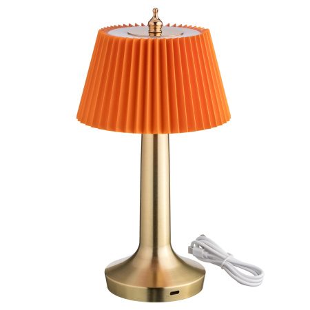 Фото Светильник настольный MGline LED PINE D 135 мм, H 265 мм, оранжевый 3