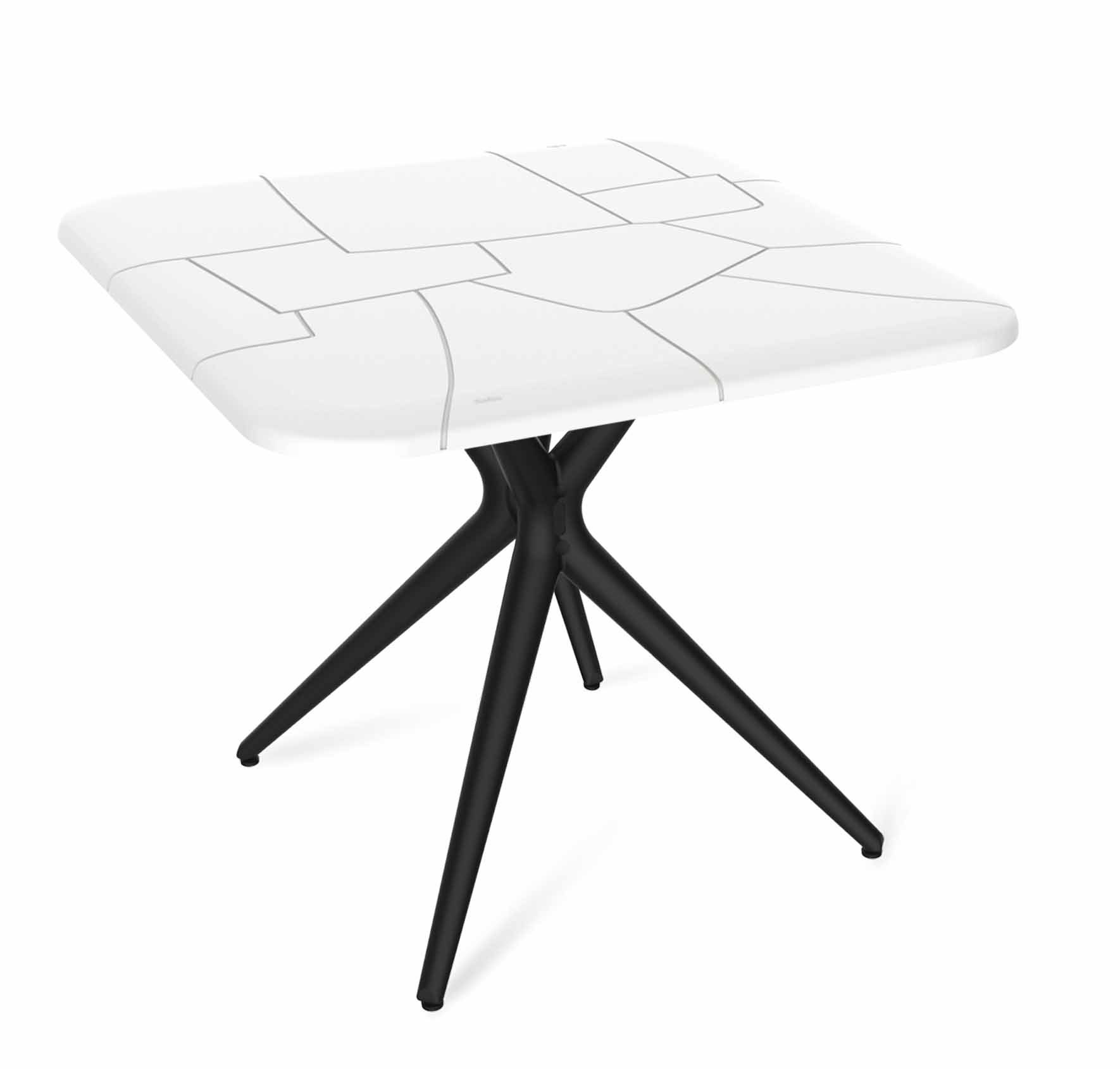 Стол Sheffilton SHT-TU30/TT30 83/83 белый/черный