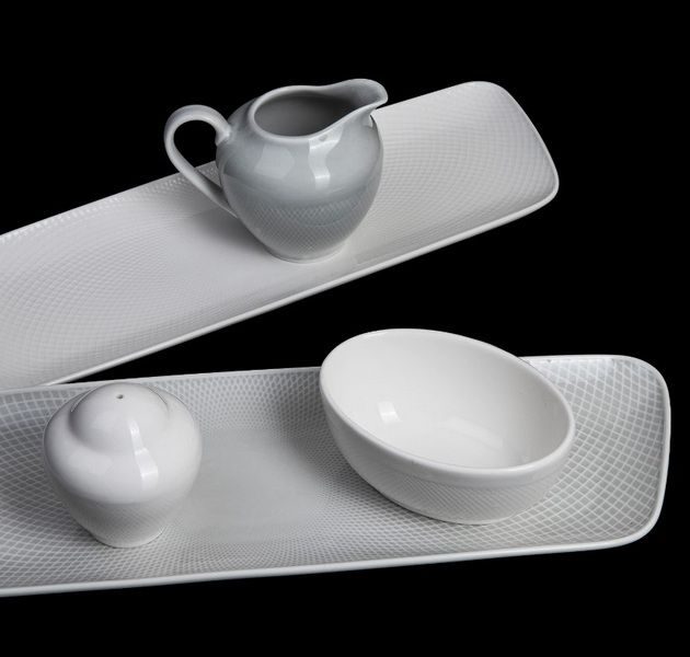 Фото Блюдо Corone Rosenthal L 360 мм, B 110 мм голубое — арт. фк9928 15