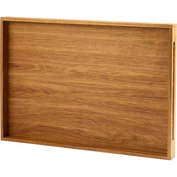 Фото Ящик для подачи низкий PPwood L 530 мм, B 370 мм, H 40 мм, дуб — арт. Q654O-06N 3