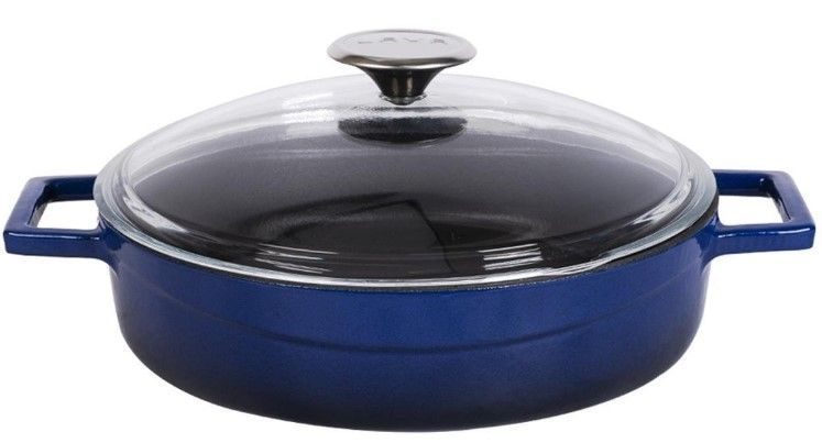 Фото Кастрюля LAVA GLAZE SERIES 2,47 л, D 240 мм, H 75 мм синяя — арт. LV Y ST 24 K3 B 2