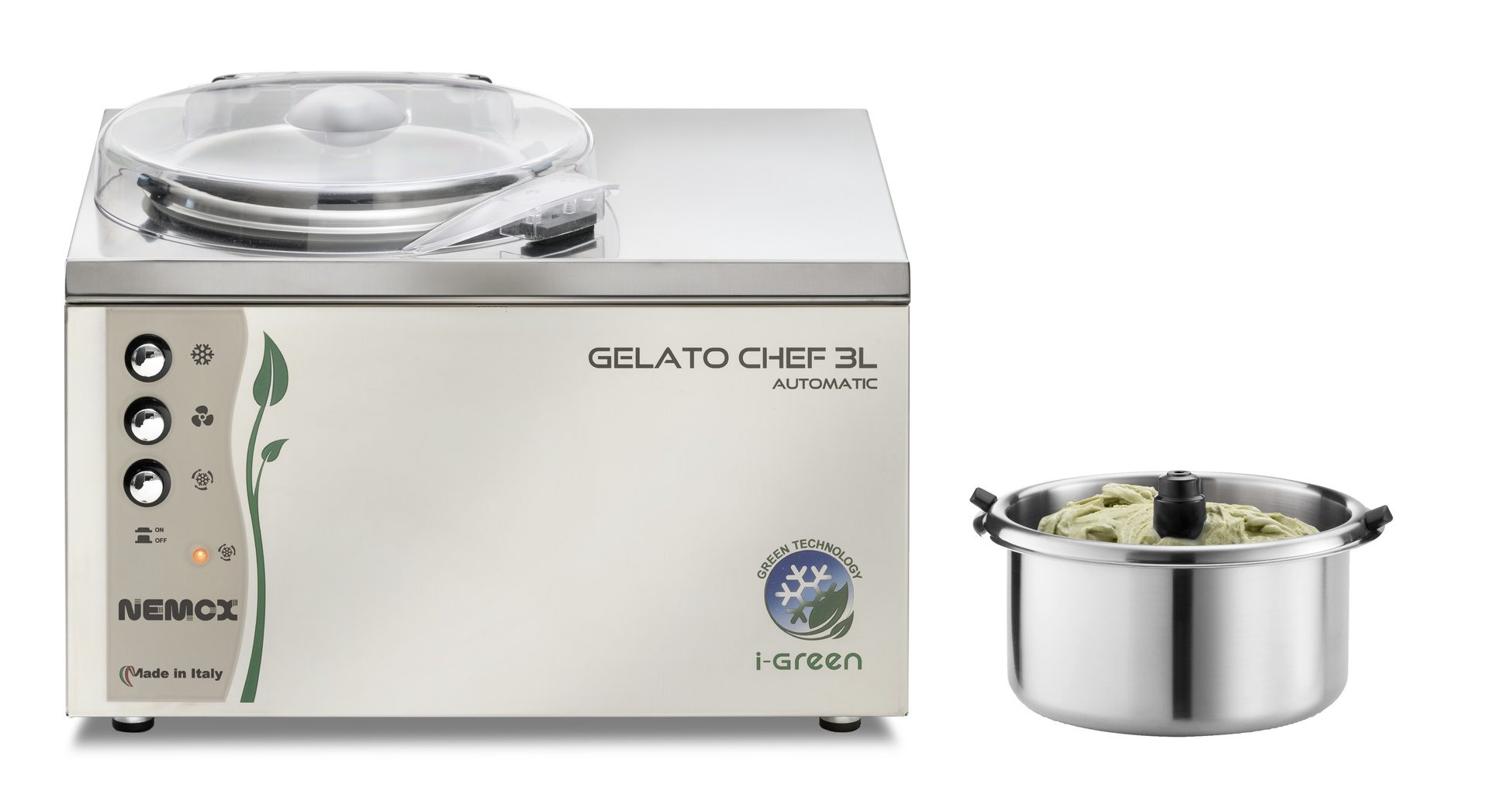 Фото Фризер для твердого мороженого Nemox en с 1 чашей 2 л — арт. Gelato Chef 3L AUTOMATIC i-Gre 3
