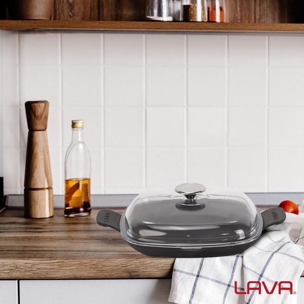 Фото Сковорода LAVA ECO 1,4 л, L 260 мм, B 260 мм, H 31 мм с крышкой, без — арт. LV ECO P TV 2626 K3 1