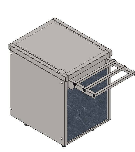 Фото Прилавок нейтральный Refettorio City RCN10B без полки 500x700x860 мм Refettorio — арт. С0000014358 1