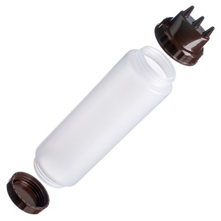 Фото Емкость для соуса Gastroplast 750 мл, D 70 мм, H 270 мм, 2 крышки носика, прозрачная артикул 79677 1