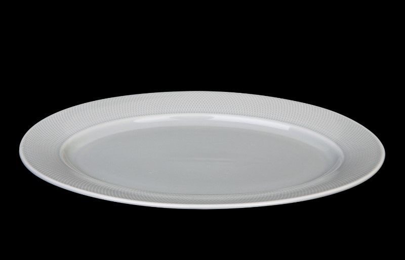 Фото Блюдо Corone Rosenthal L 360 мм, B 255 мм голубое — арт. фк9907 11