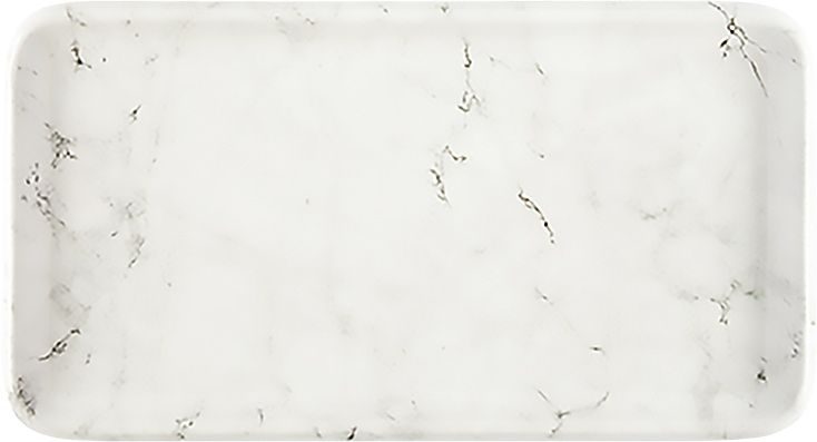Блюдо Bonna Stage белое L 325 мм артикул MLM1/3WHT