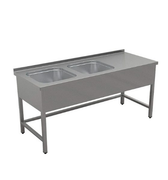 Ванна моечная с рабочей Gastrolux ВМ2-186/54Л/S