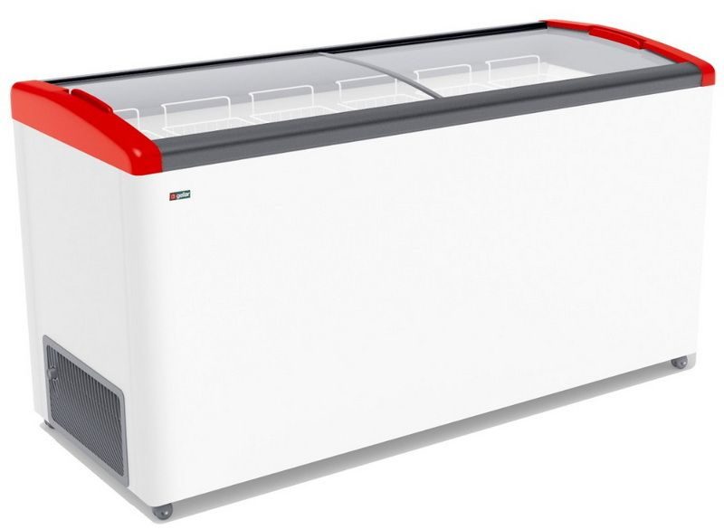 Морозильный ларь Gellar FG 600 E красный