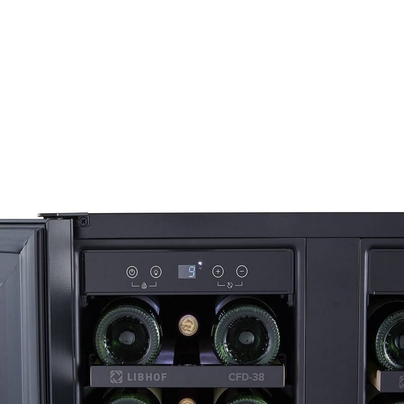 Фото Шкаф винный Libhof CFD-38 black — арт. libcfd38b 9
