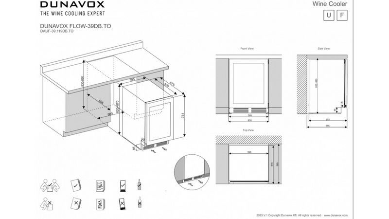 Фото Шкаф винный Dunavox DAUF-39.119DB.TO компрессорный 3