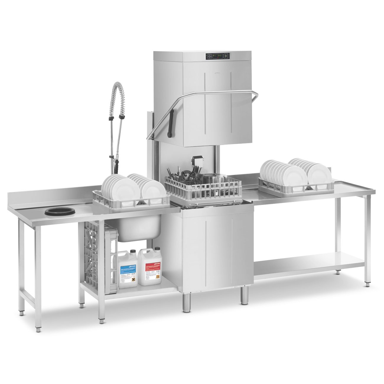 Фото Машина посудомоечная купольная SMEG EASYLINE — арт. SPH515H 6