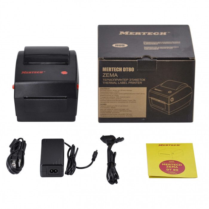 Фото Термопринтер этикеток MERTECH DT80 ZEMA (Ethernet, USB) 7