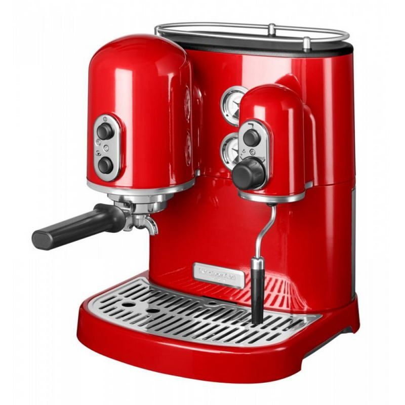 Фото Кофемашина рожковая KitchenAid Artisan 5KES2102EER Espresso красная 1